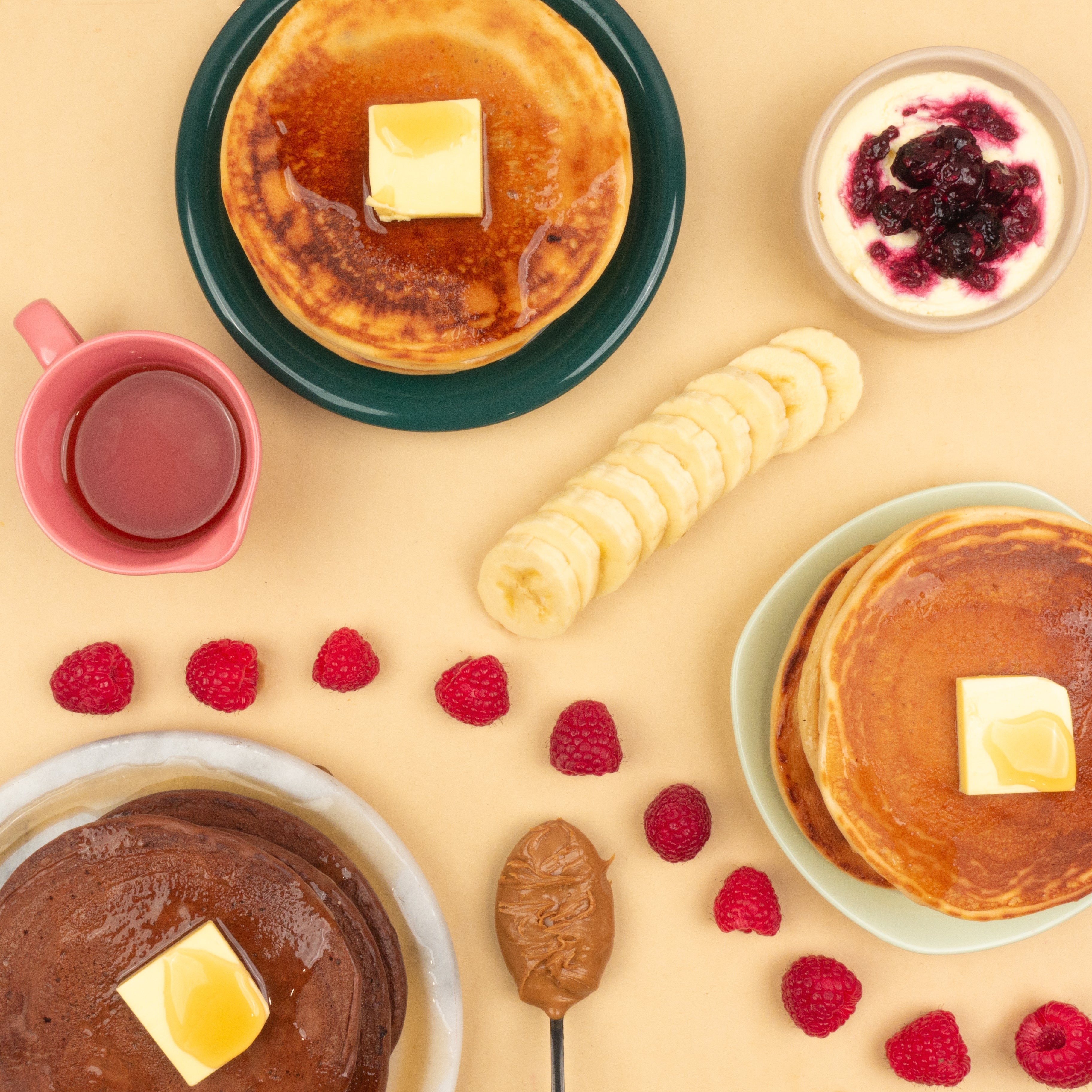🆕 Choc Chip Pancakes with Biscoff Sauce