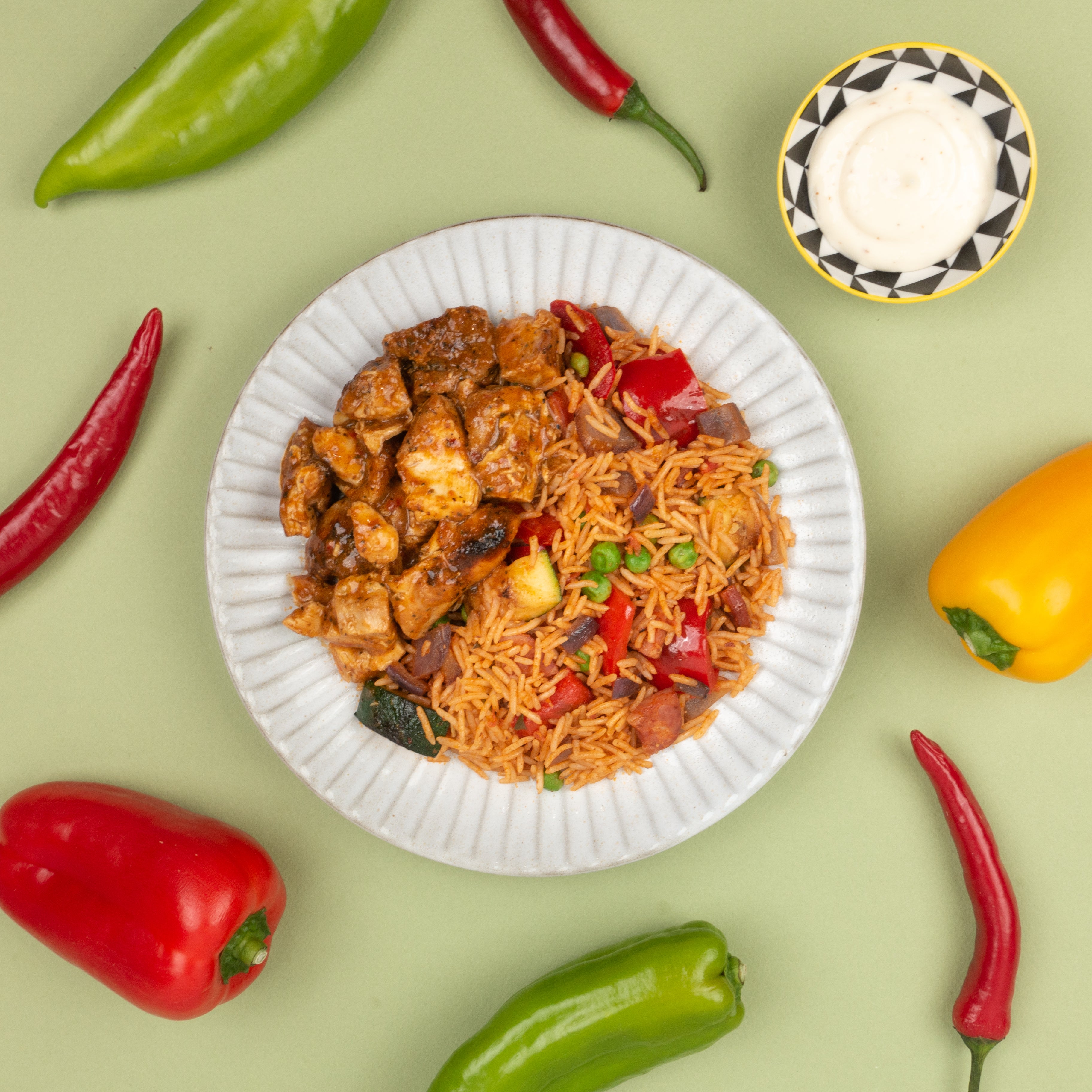 Peri Peri Chicken with Spanish Rice