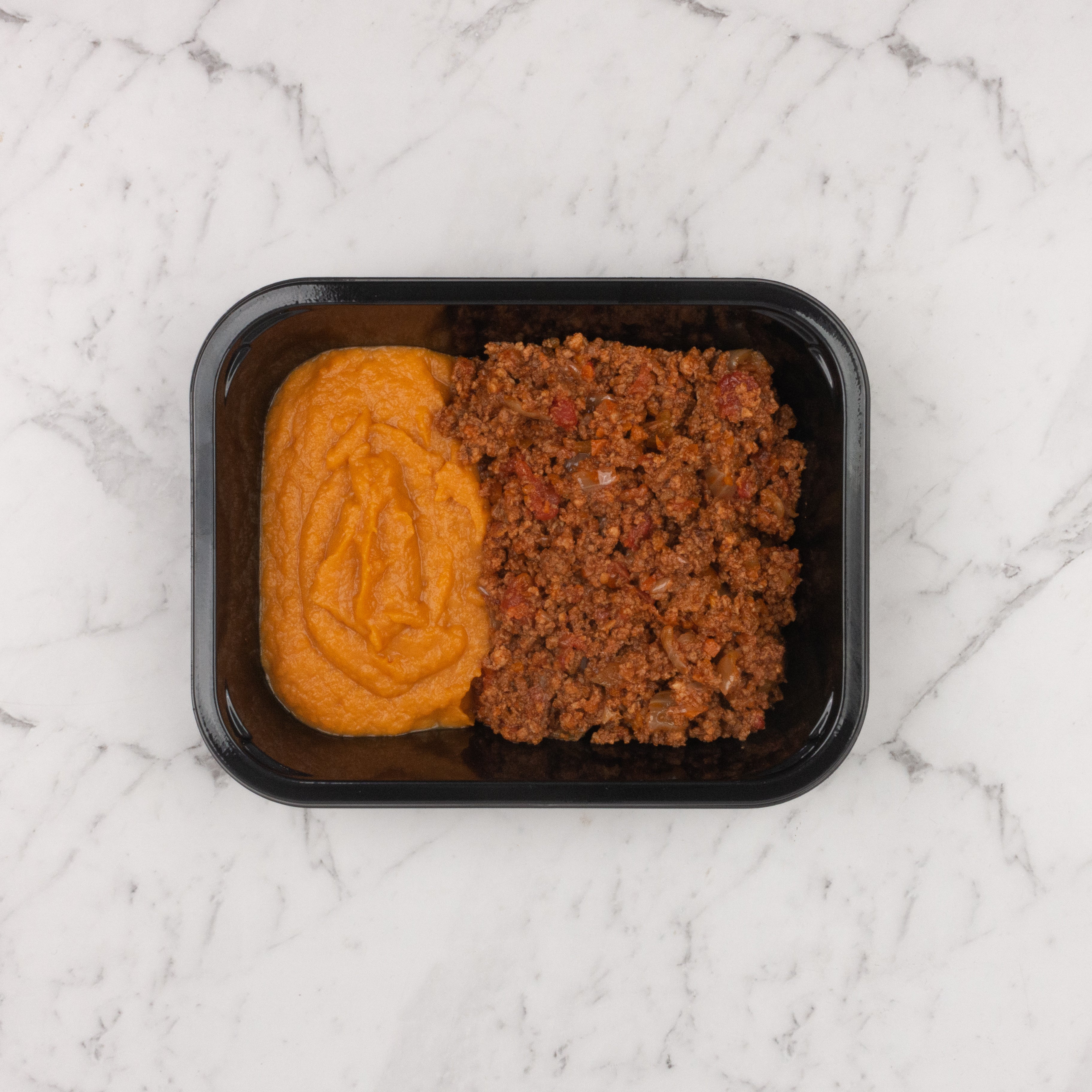 Slow Cooked Ragu with Sweet Potato Mash