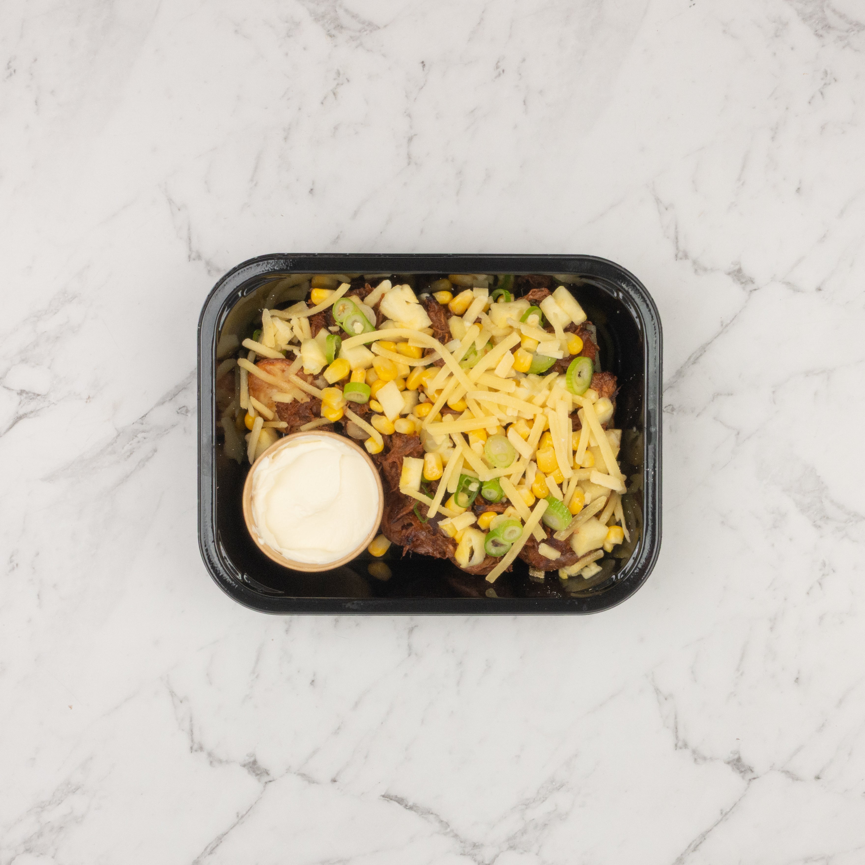 Hawaiian Pulled Pork Loaded Potatoes