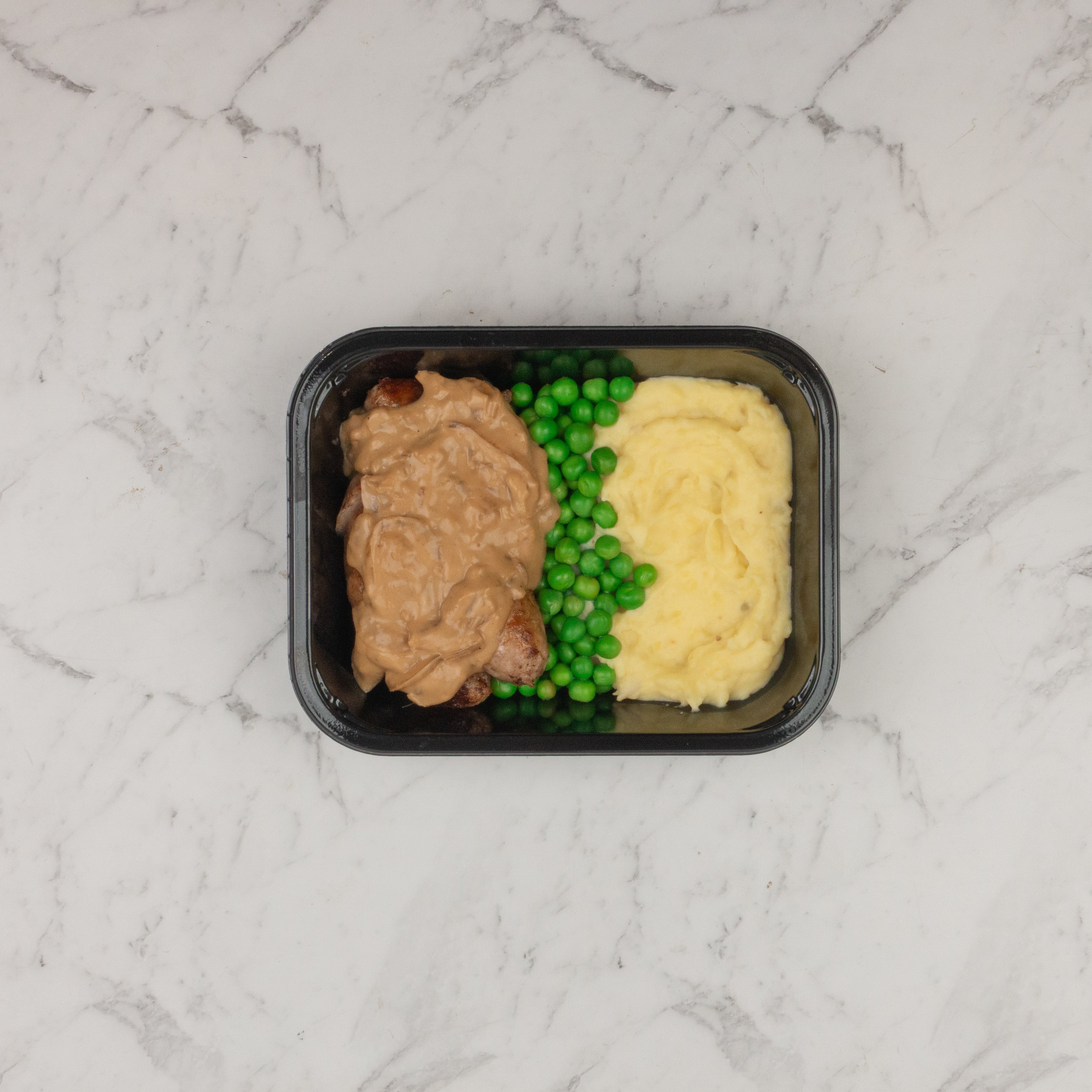 Bangers and Mash with Onion Gravy