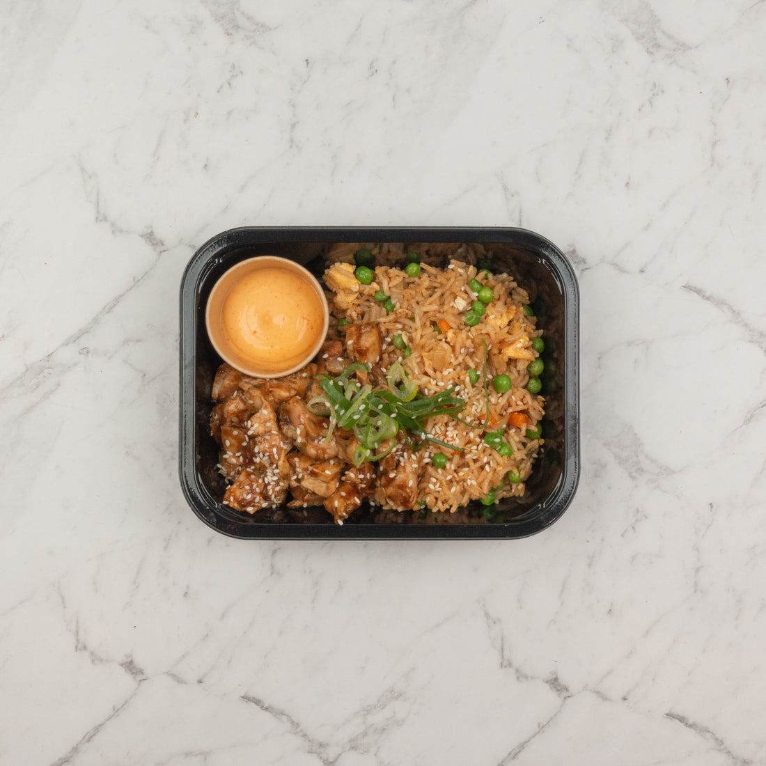 Honey Garlic Chicken With Fried Rice