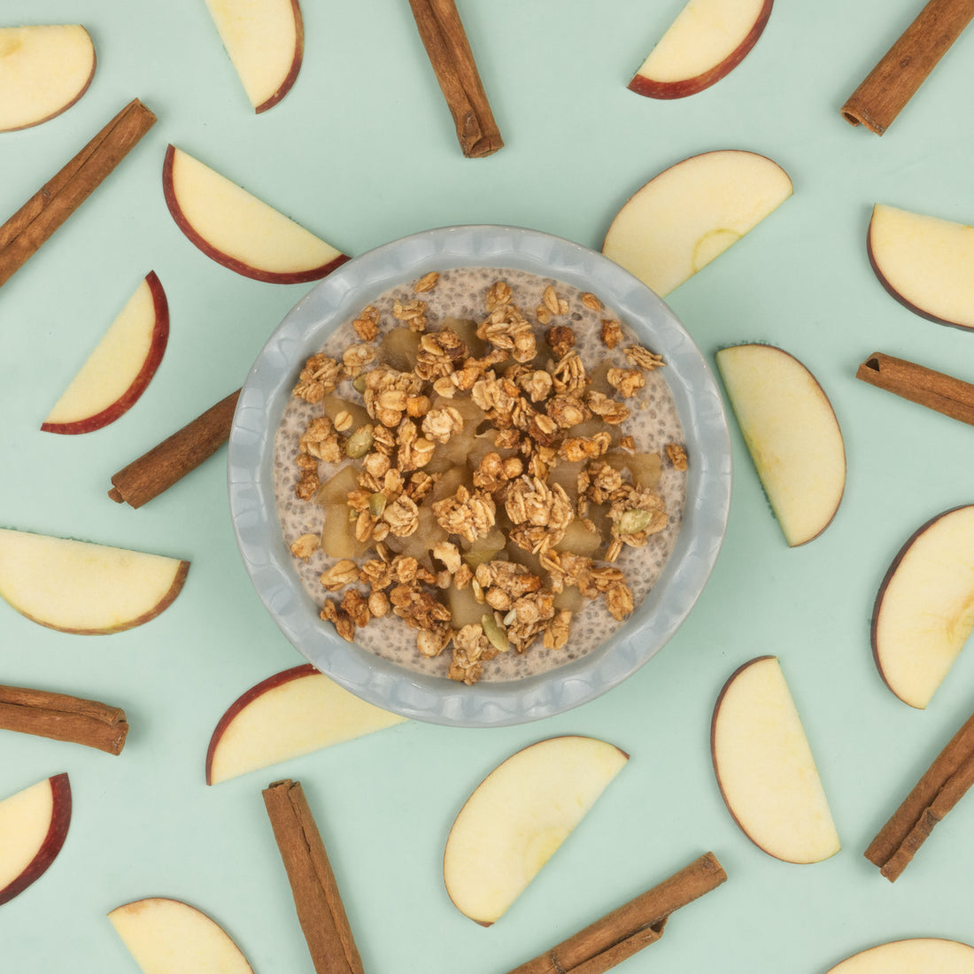 Apple Crumble Chia Pudding