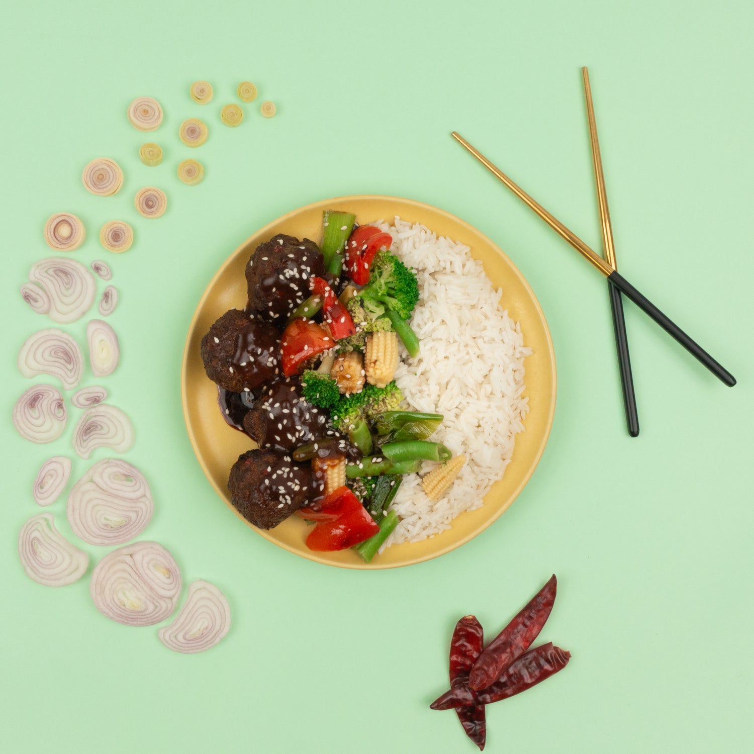 Mongolian Beef Meatballs