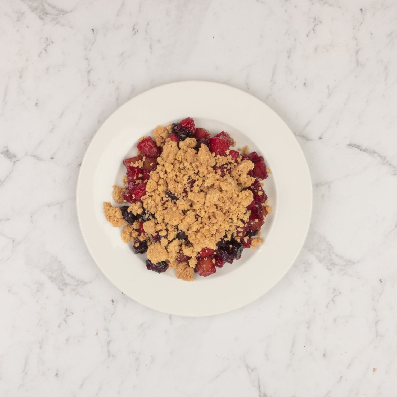 Apple and Blueberry Crumble