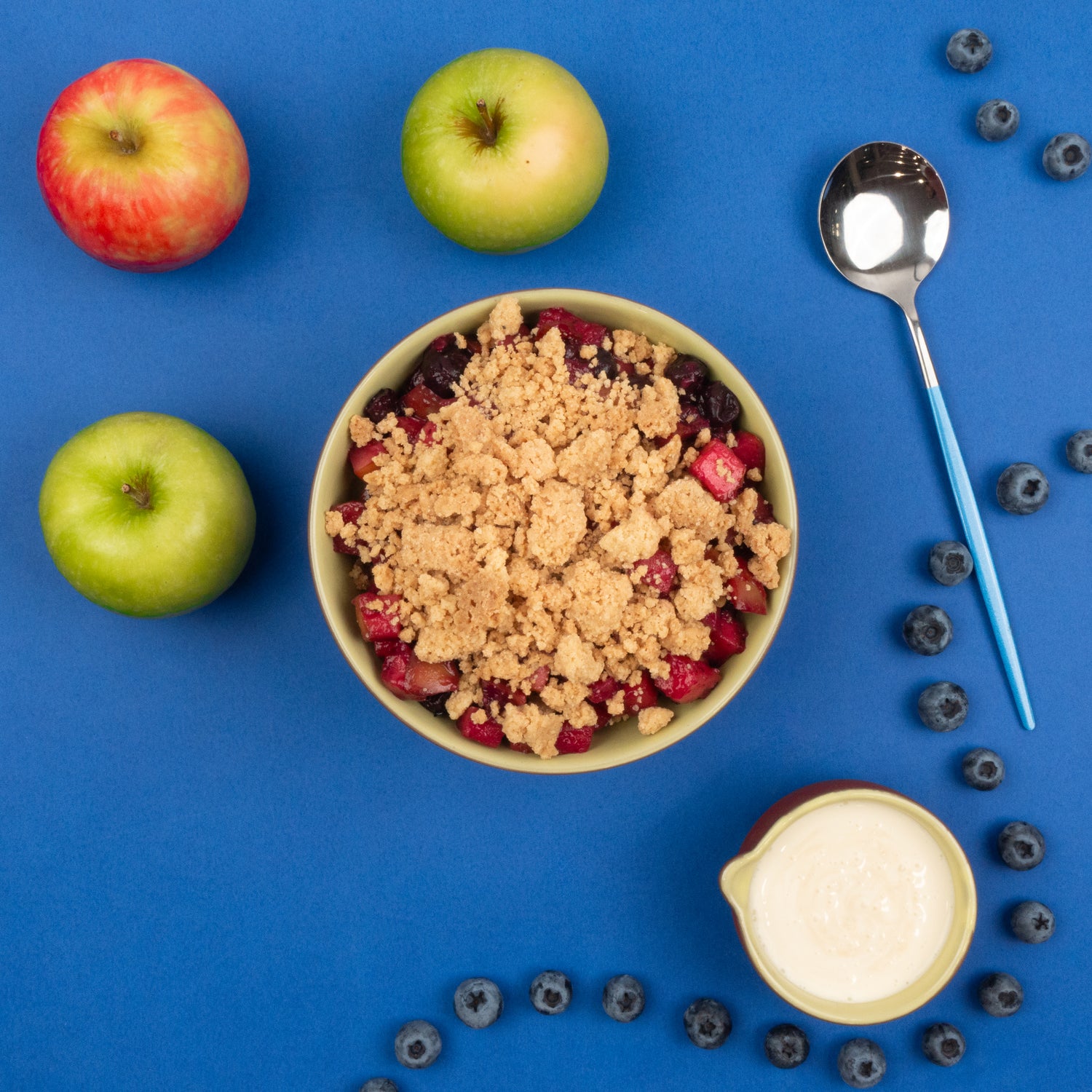 Apple and Blueberry Crumble