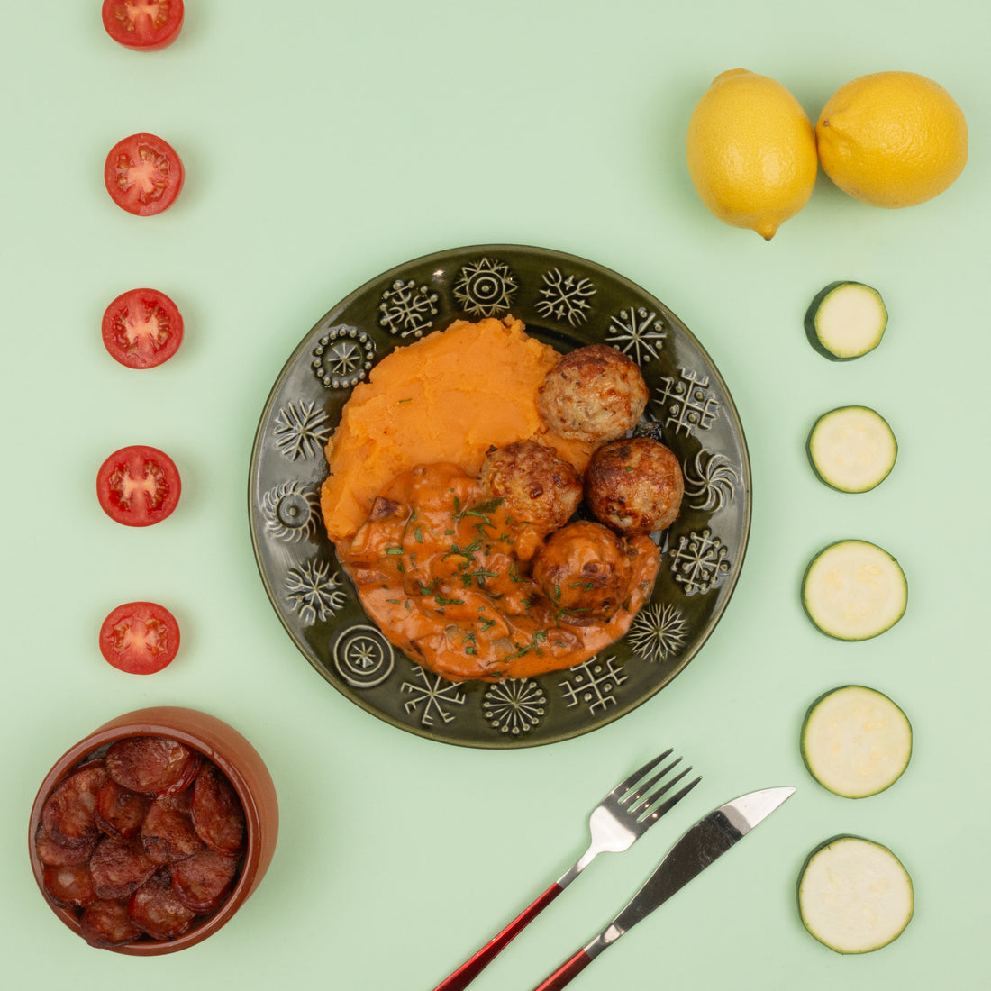 Tuscan Chicken Meatballs