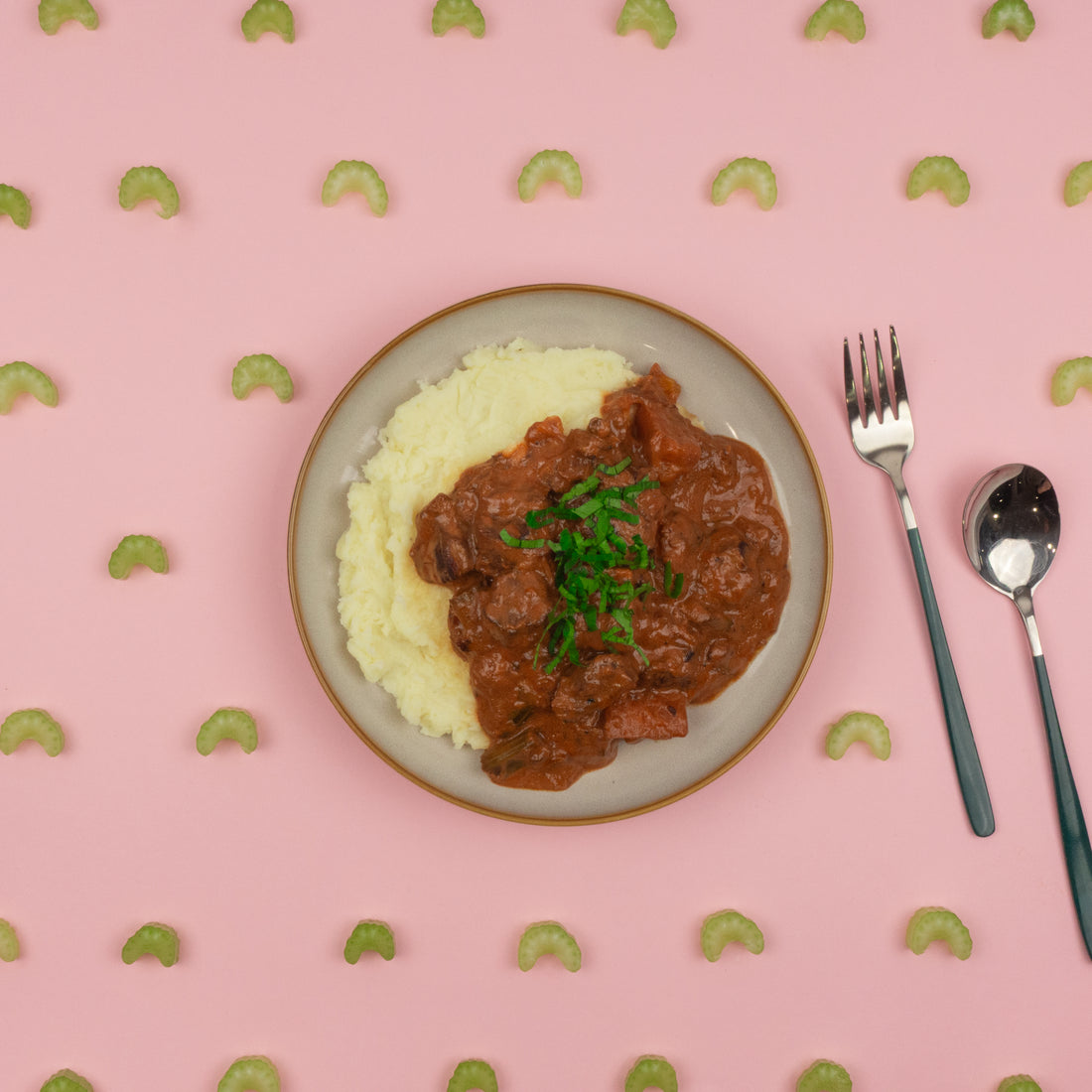 Beef Stroganoff with Mashed Potato