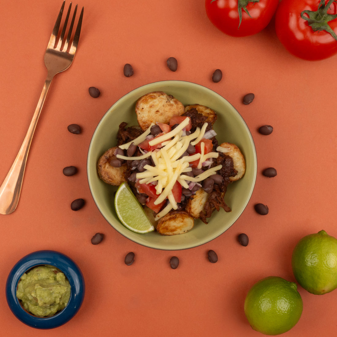 Mexican Pulled Beef Loaded Potatoes