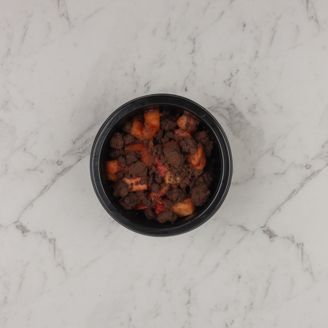 Strawberry, Apple and Chocolate Crumble