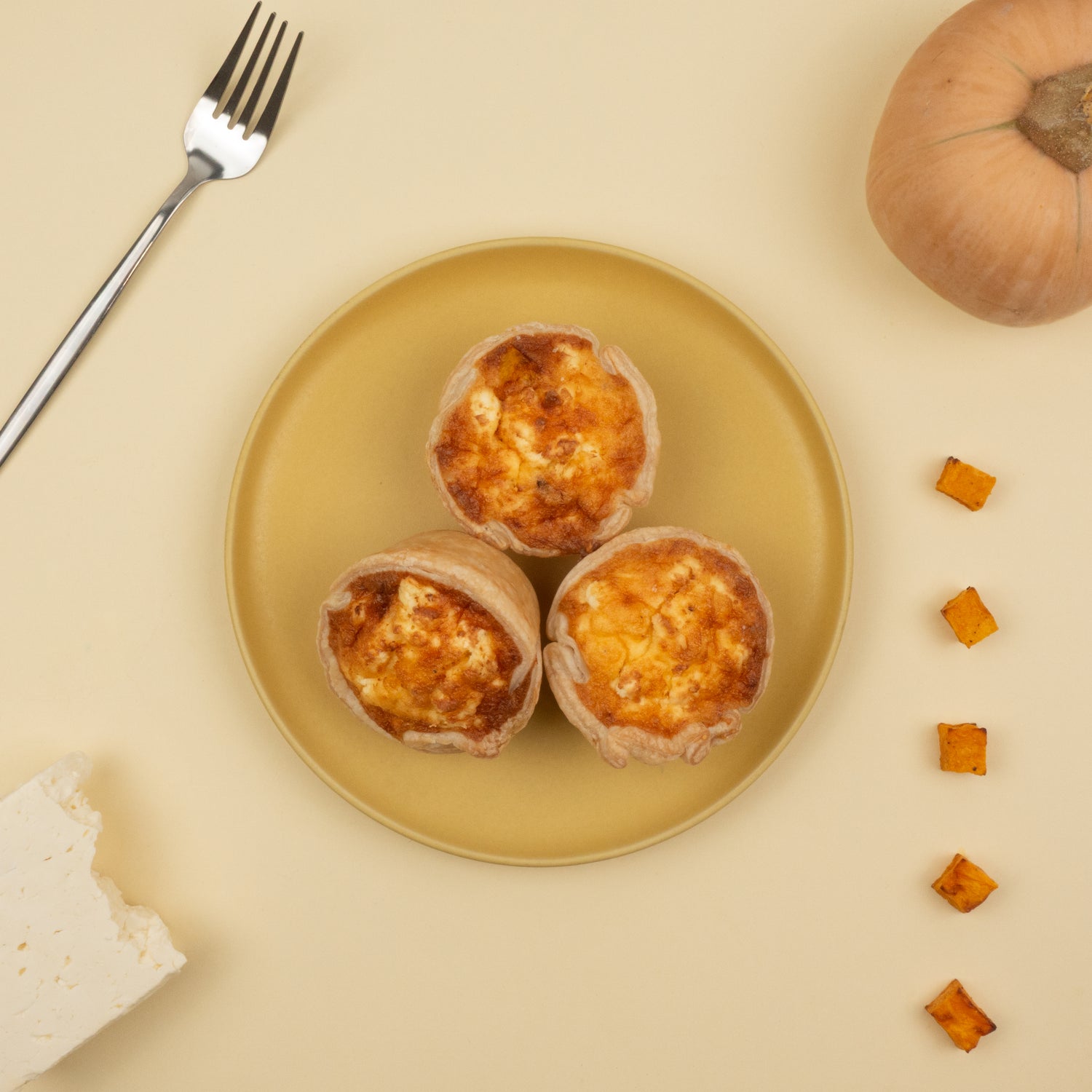 Pumpkin and Feta Quiche