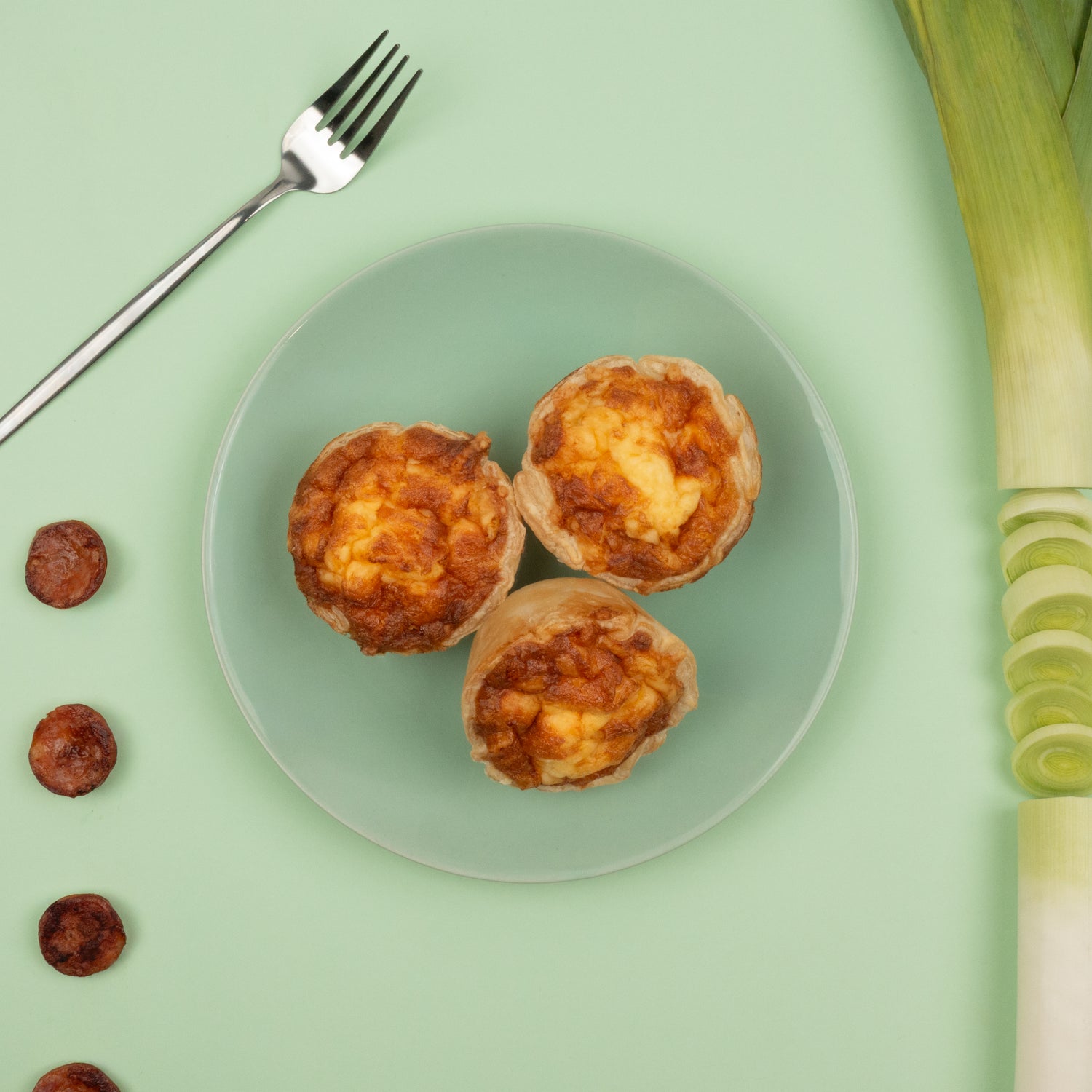 Chorizo and Leek Quiche