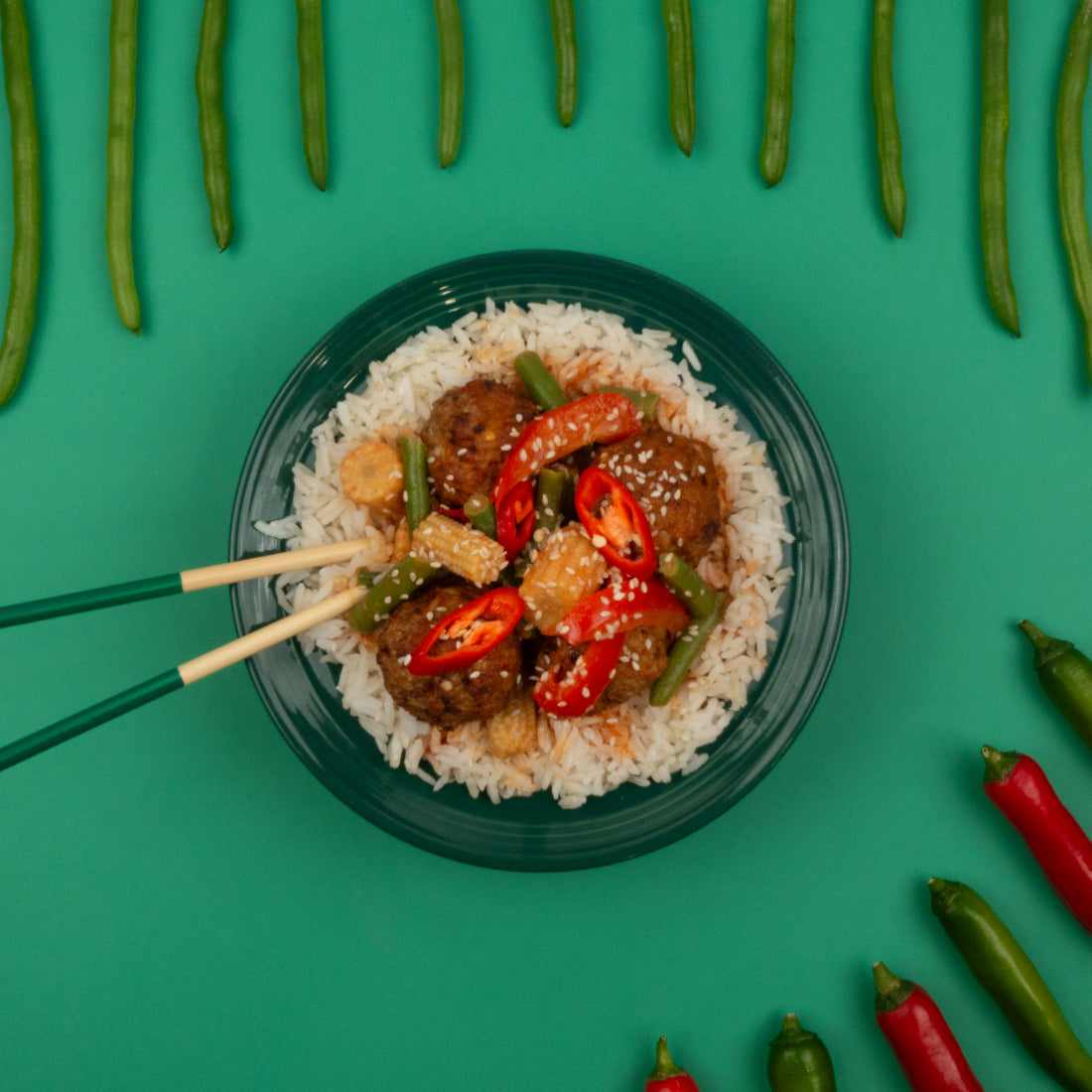 Thai Red Chicken Curry Meatballs