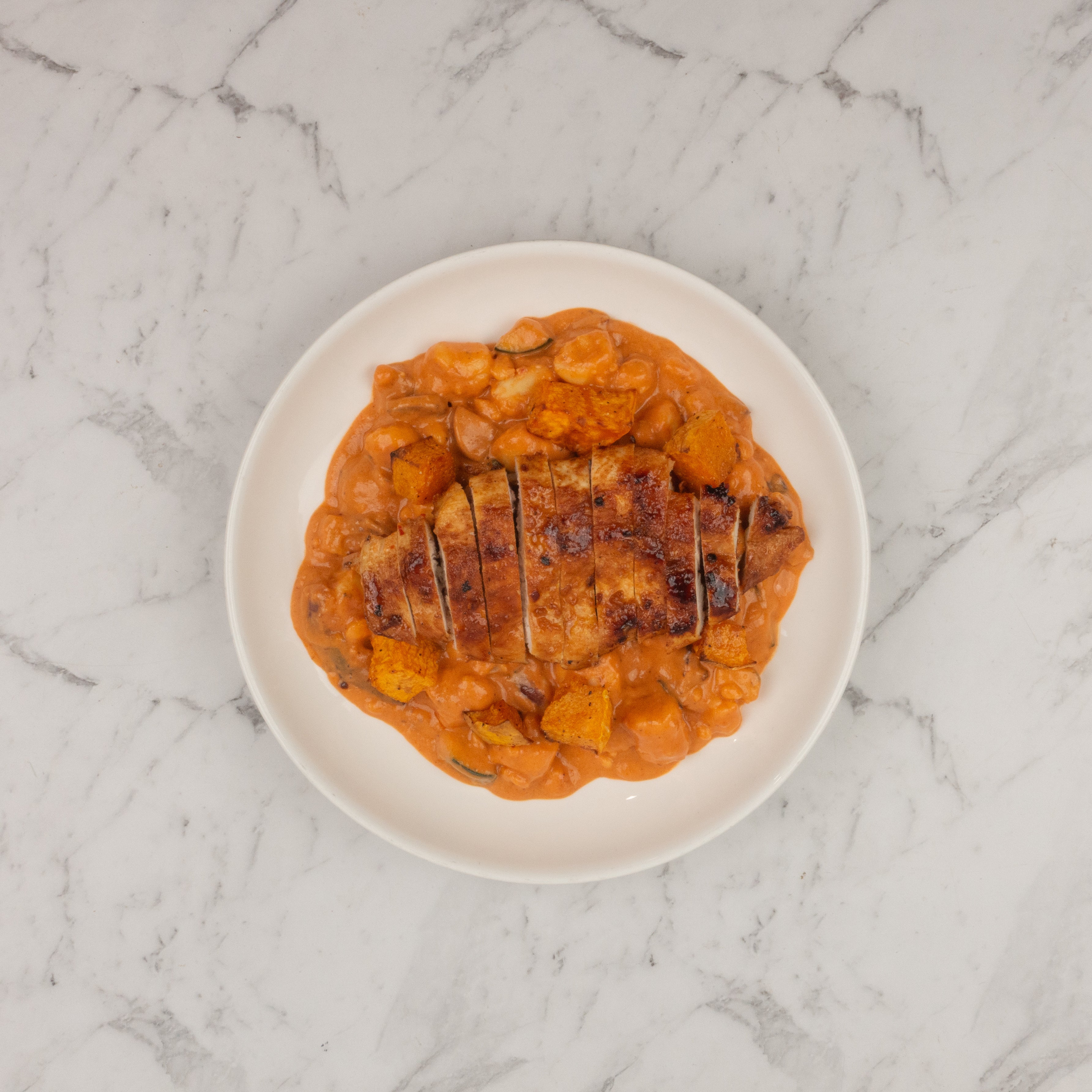 Chicken And Roast Pumpkin Creamy Tomato Gnocchi