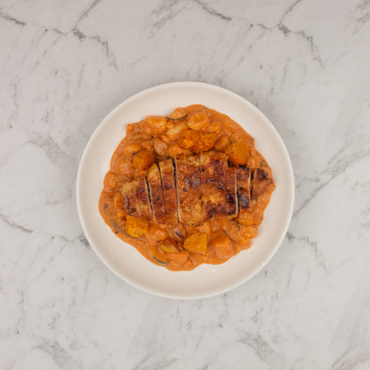 Chicken And Roast Pumpkin Creamy Tomato Gnocchi
