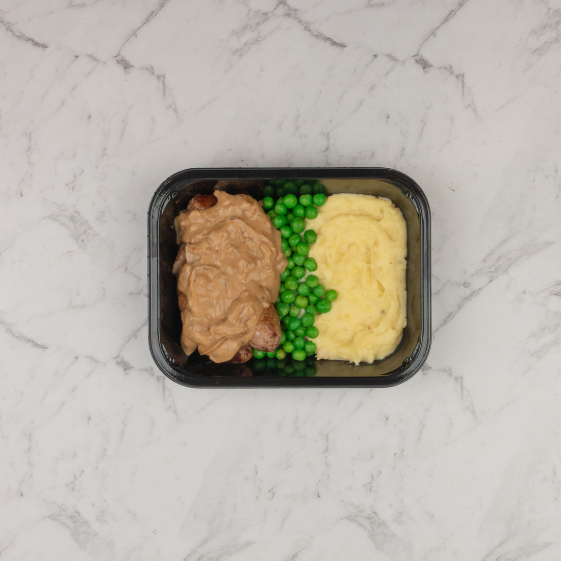 Bangers and Mash with Onion Gravy