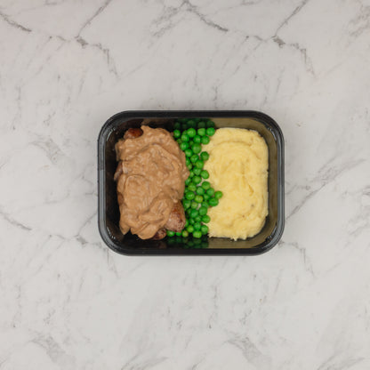 Bangers and Mash with Onion Gravy