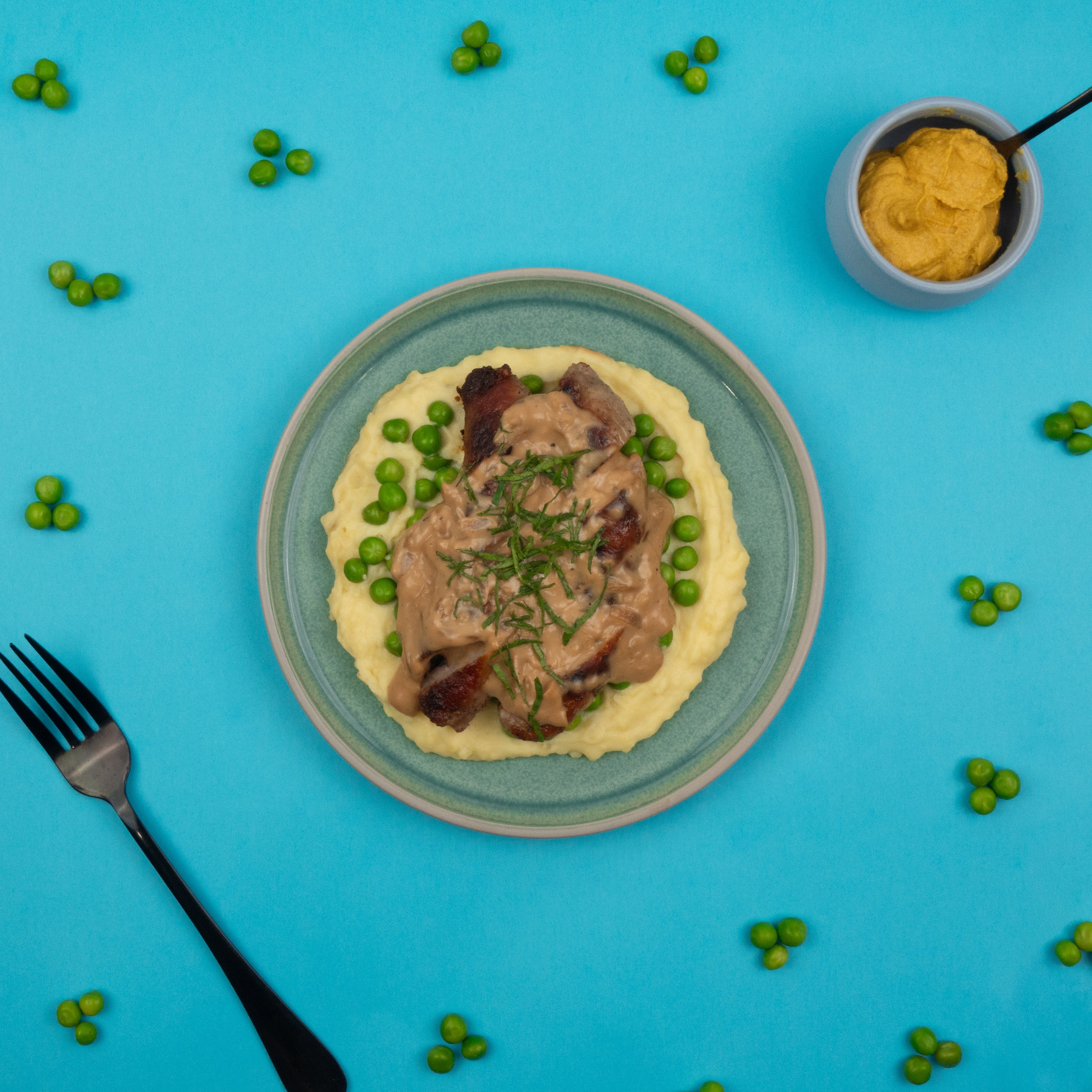 Bangers and Mash with Onion Gravy