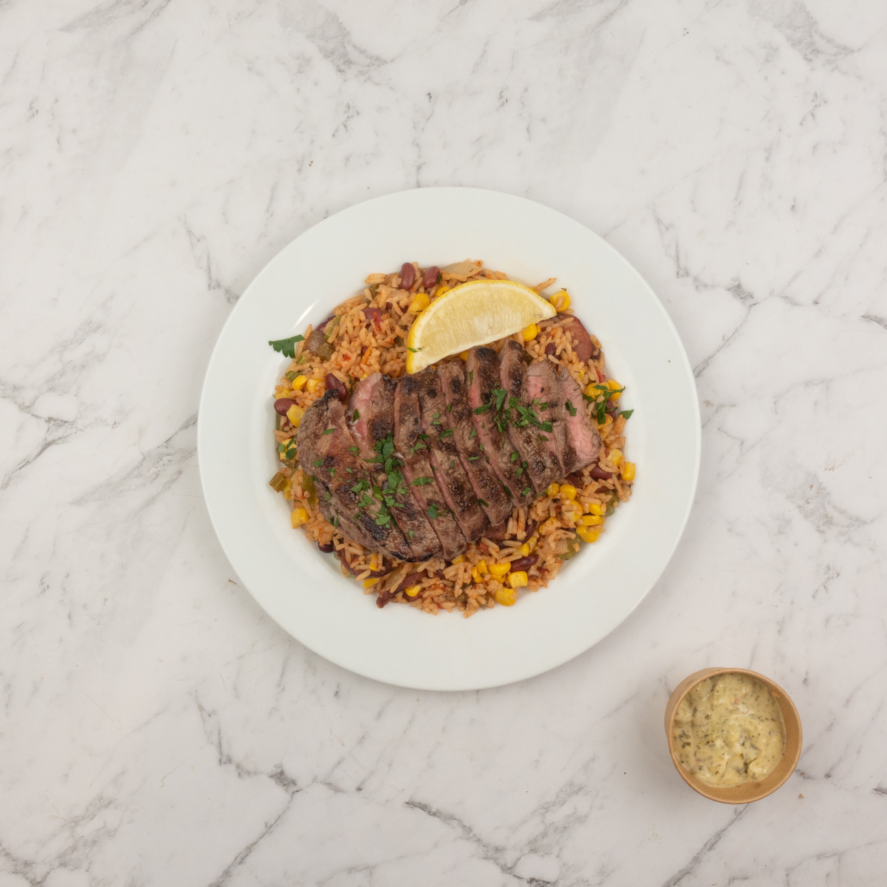 Cajun Steak and Dirty Rice