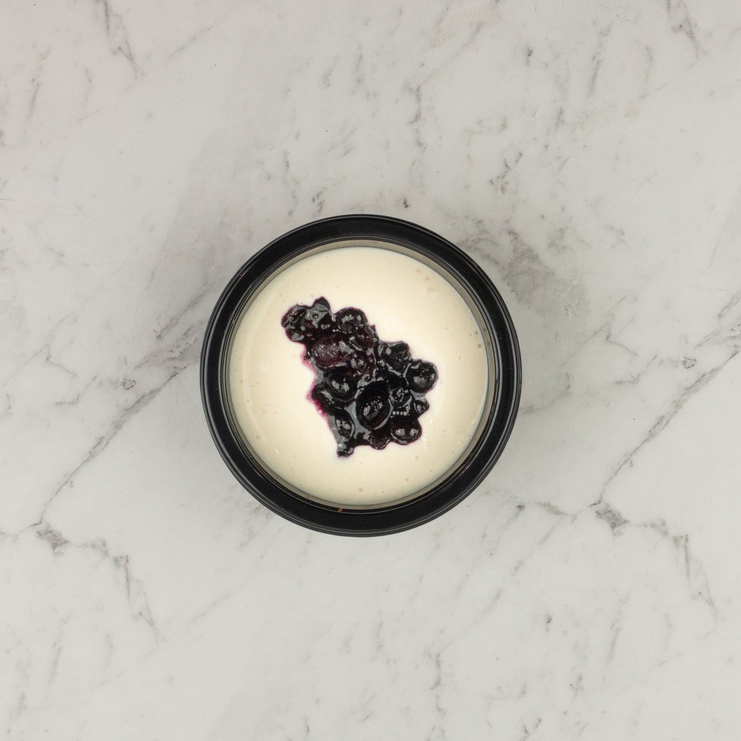 Lemon Protein Cheesecake with Blueberry Compote