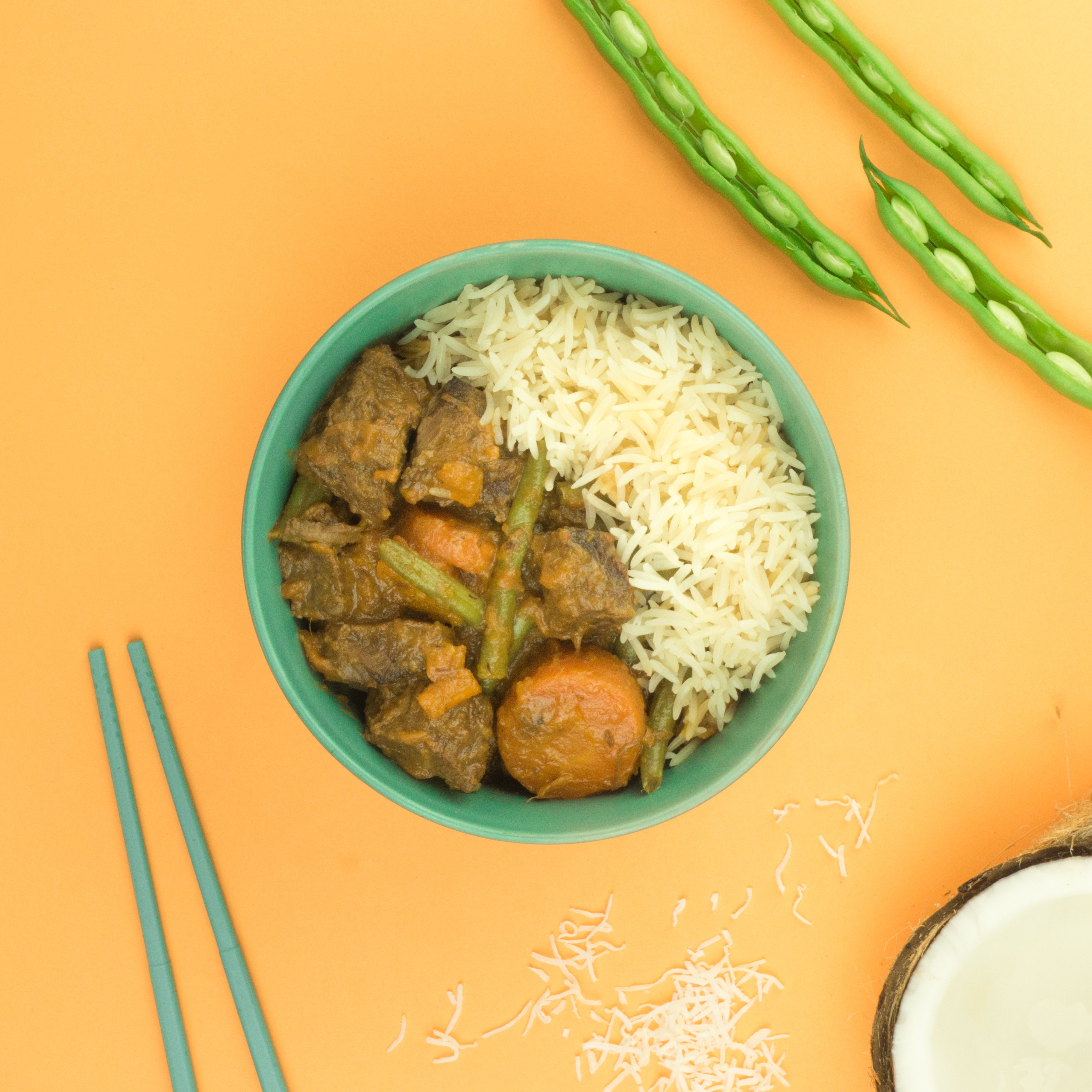 Perth Rice Beef Curry with Coconut Rice | Fit Food Perth | Meal Prep